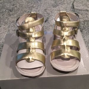 Metallic Gold Girls Sandals